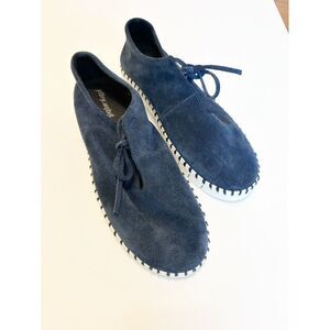 Jeffrey Campbell Prieti Blue Suede Flats Size 9.5